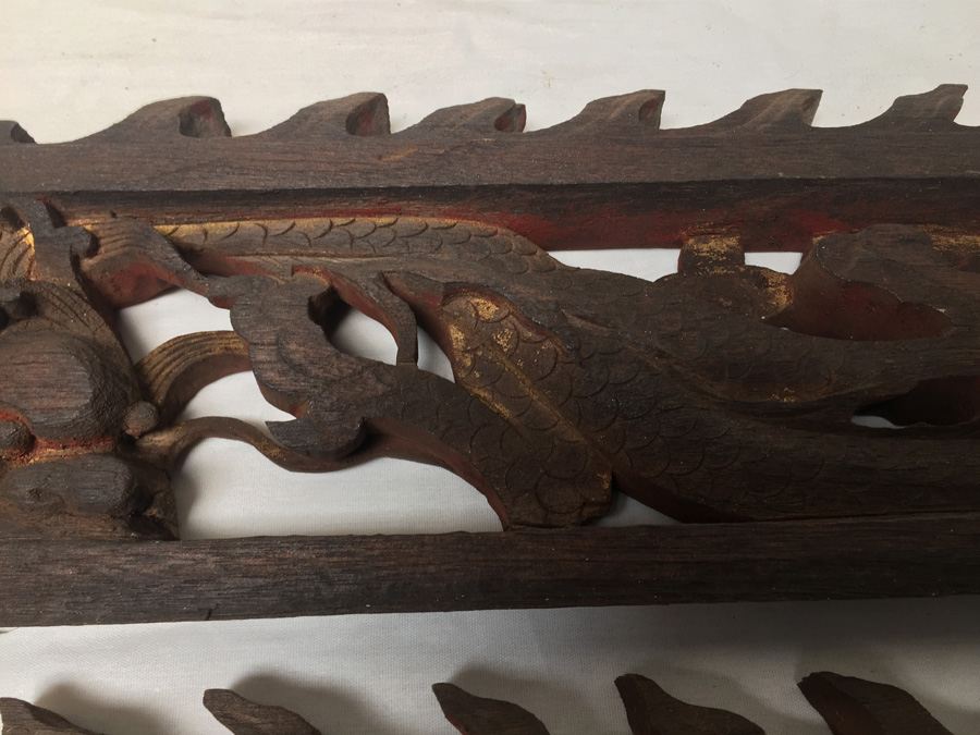 Old Asian Wood Carvings Of Dragon [Photo 17]