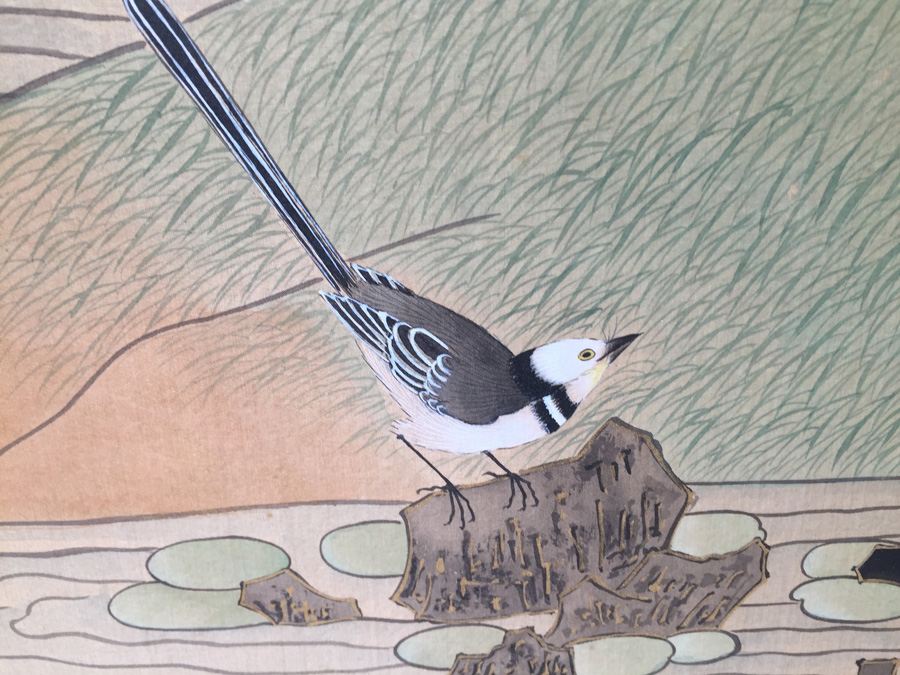 Vintage Asian Signed Artwork With Birds [Photo 8]