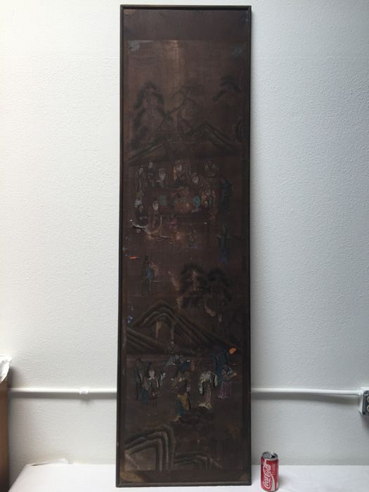 Vintage Asian Artwork - Note Damage In Several Places