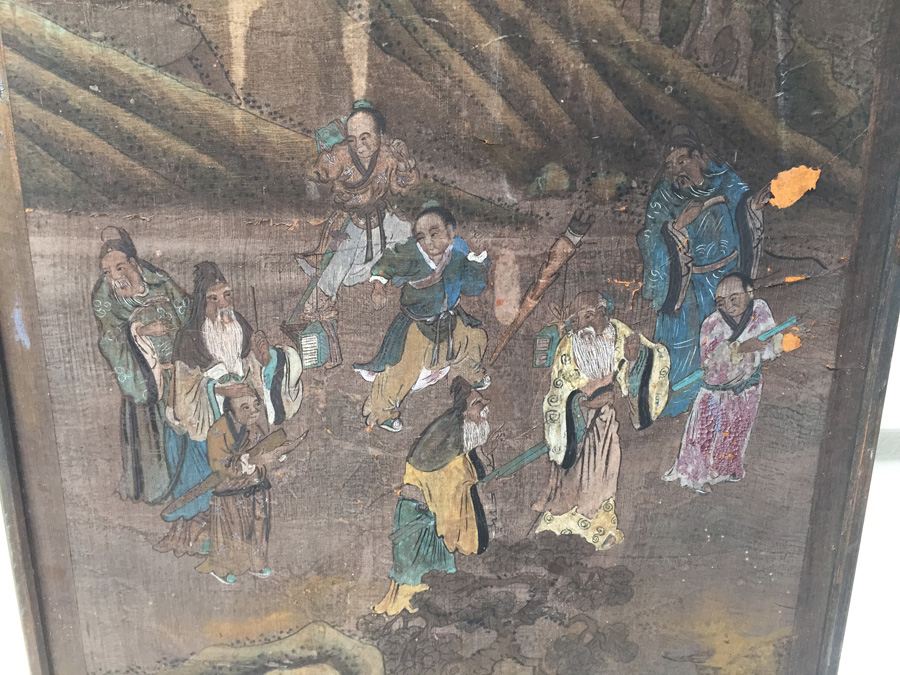 Vintage Asian Artwork - Note Damage In Several Places [Photo 2]