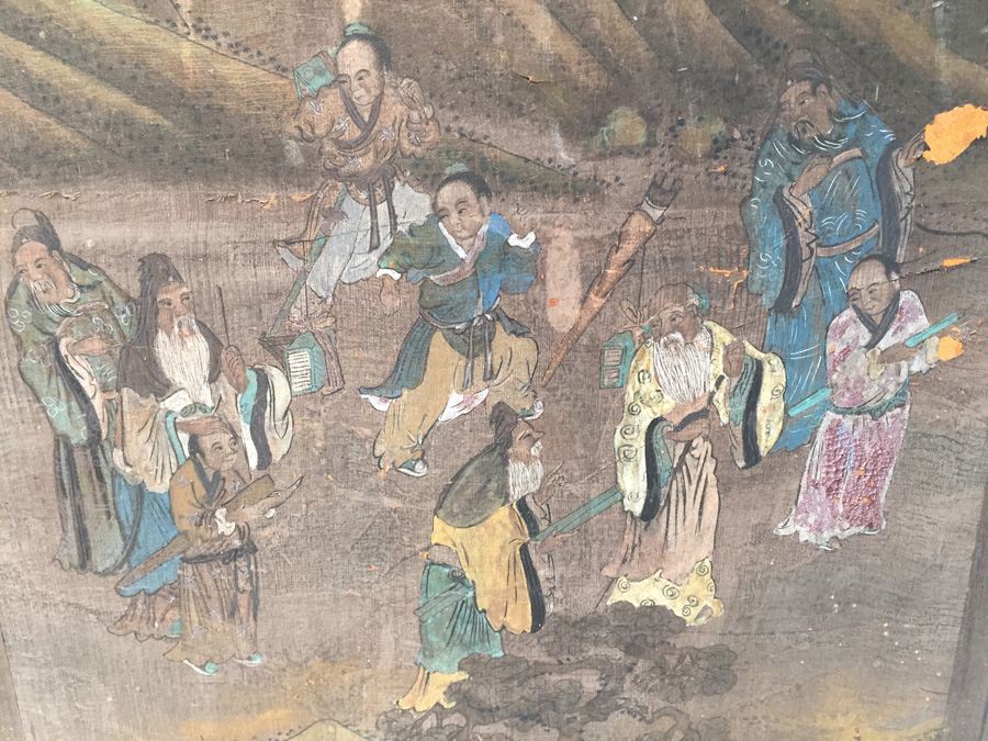 Vintage Asian Artwork - Note Damage In Several Places [Photo 12]