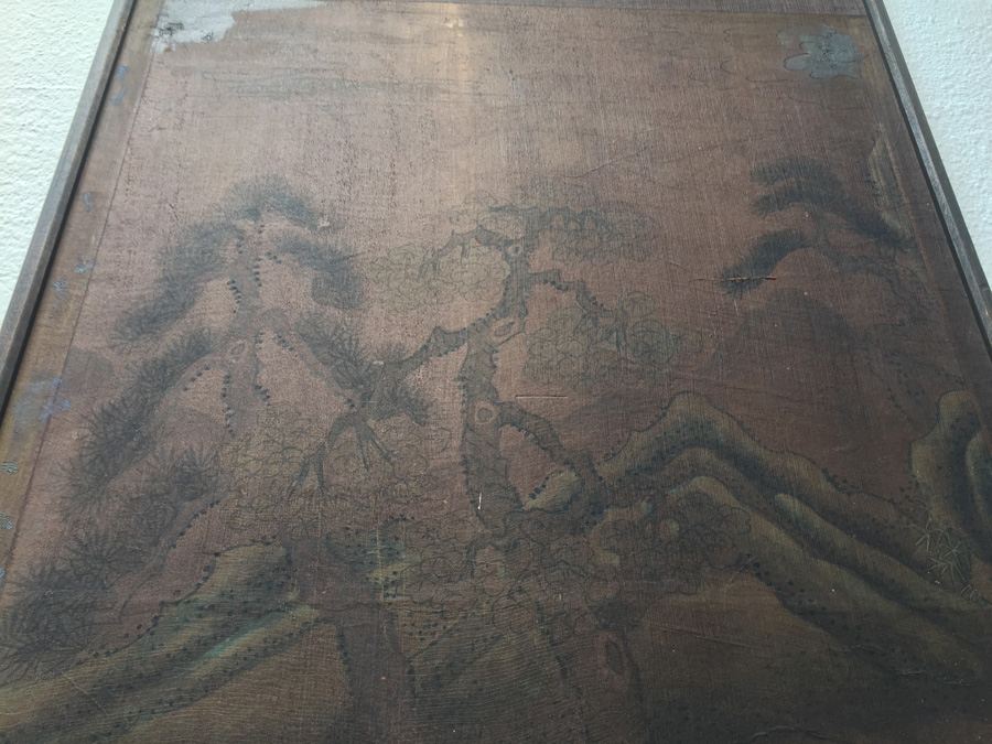 Vintage Asian Artwork - Note Damage In Several Places [Photo 5]