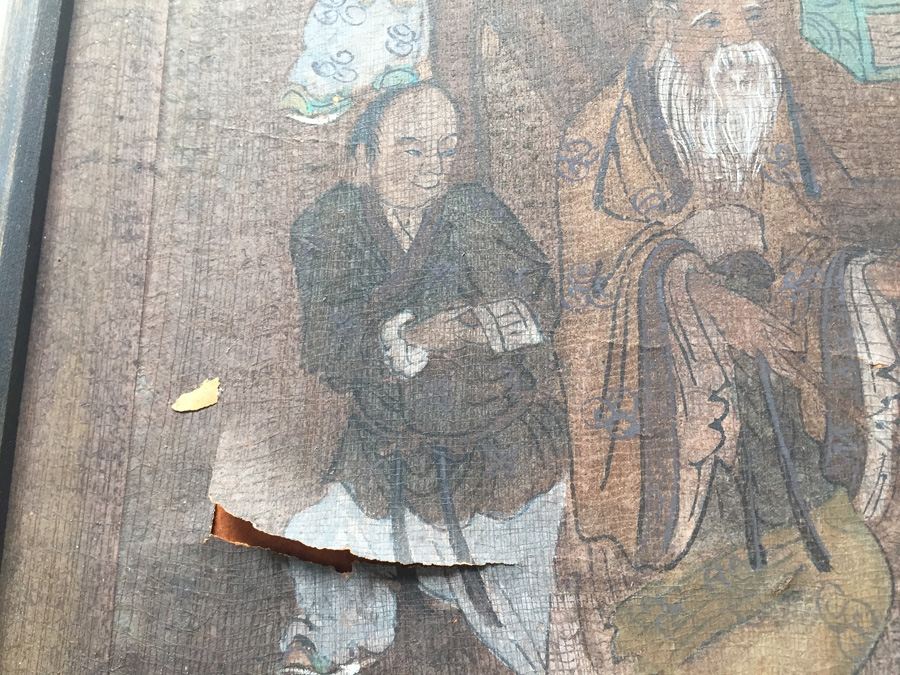 Vintage Asian Artwork - Note Damage In Several Places [Photo 6]