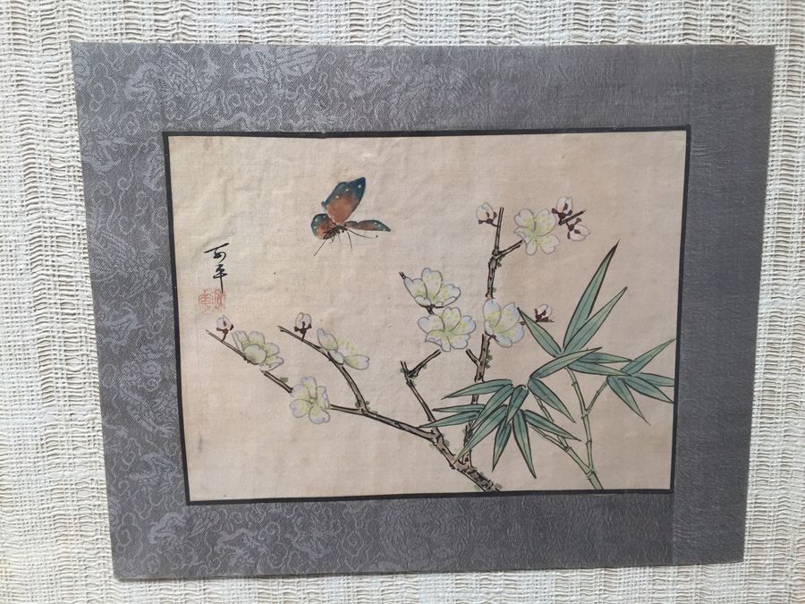 Framed Double Sided Collection Of Signed Asian Bird Artwork [Photo 6]