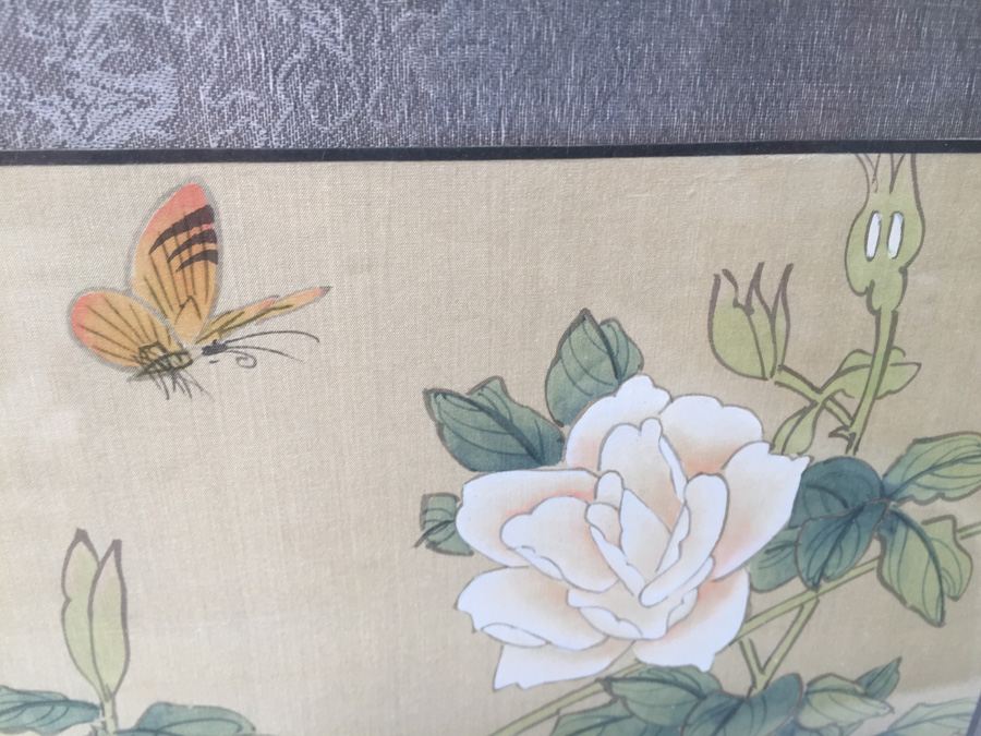 Framed Double Sided Collection Of Signed Asian Bird Artwork [Photo 11]