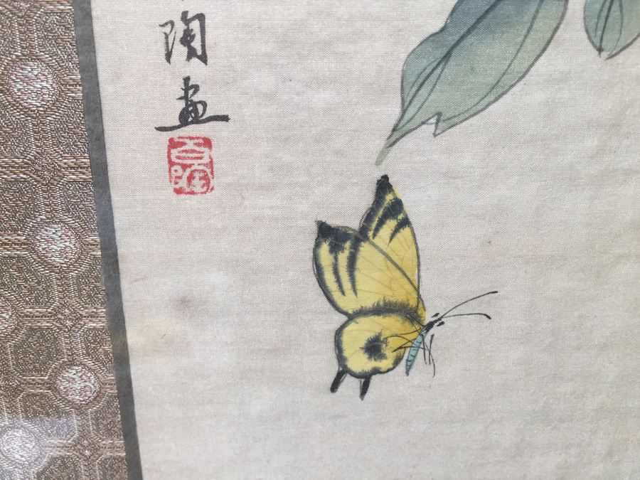 Framed Double Sided Collection Of Signed Asian Bird Artwork [Photo 19]