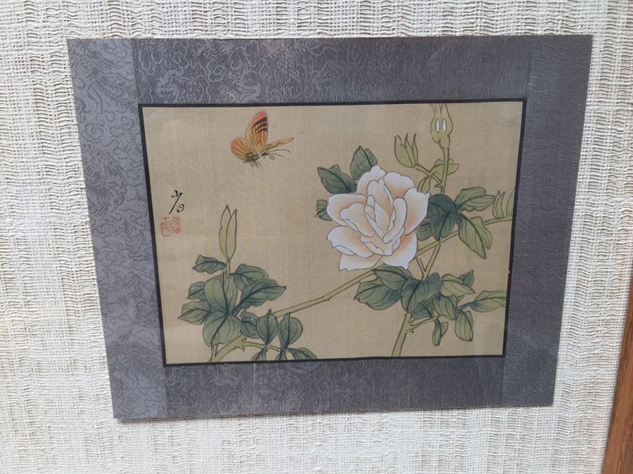 Framed Double Sided Collection Of Signed Asian Bird Artwork [Photo 9]