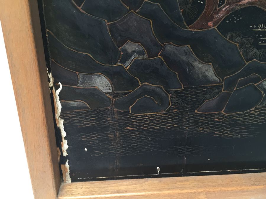 Vintage Asian Artwork - Note Damage In Several Places [Photo 5]