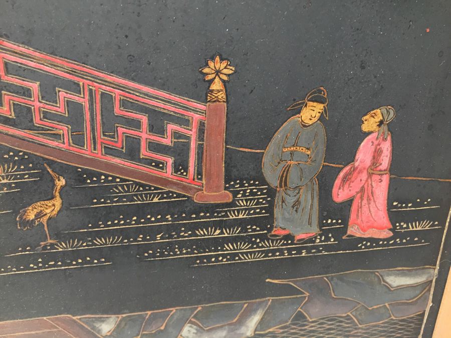 Vintage Asian Artwork - Note Damage In Several Places [Photo 14]