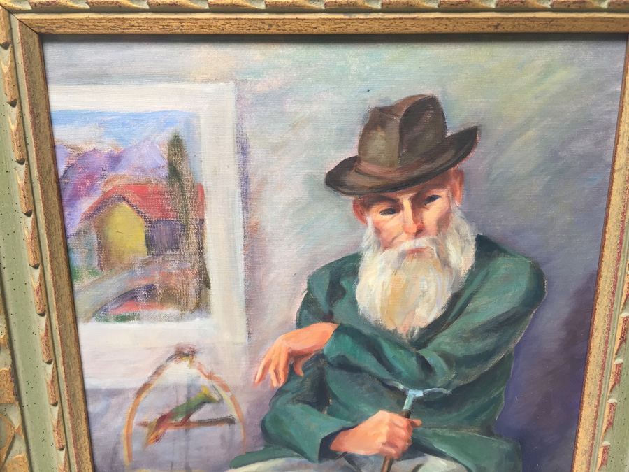 Framed Oil Painting Of Man [Photo 2]