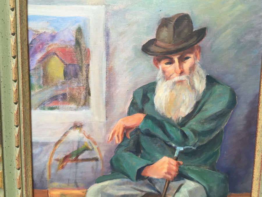 Framed Oil Painting Of Man [Photo 6]