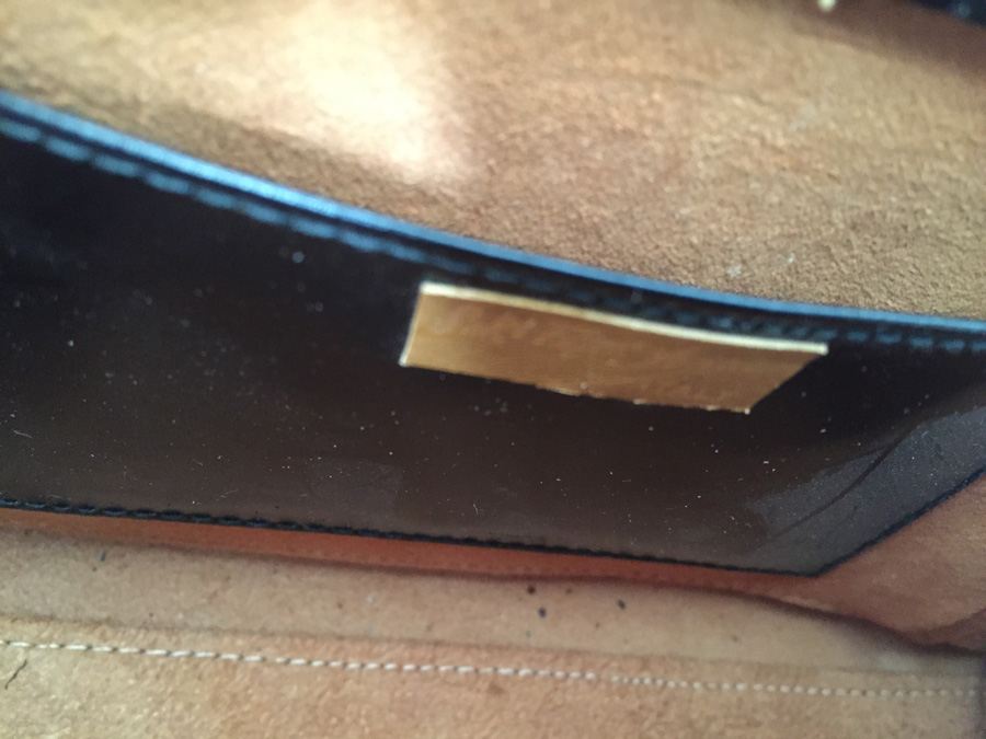 Vintage Black Handbag Saks Fifth Avenue Made In Italy [Photo 4]