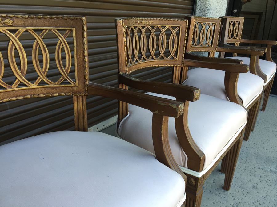 Vintage Wooden Arm Chairs [Photo 10]