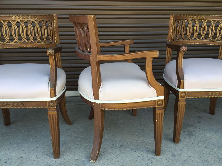 Vintage Wooden Arm Chairs [Photo 3]