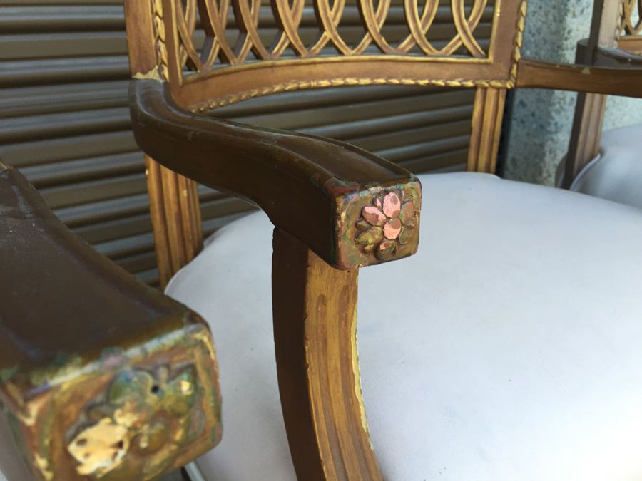 Vintage Wooden Arm Chairs [Photo 2]