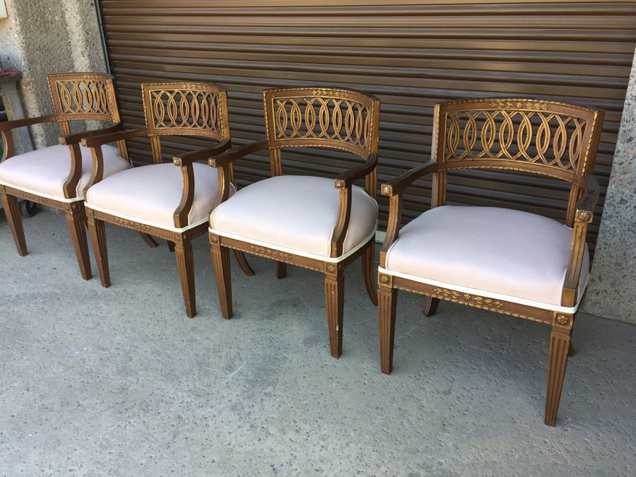 Vintage Wooden Arm Chairs [Photo 1]