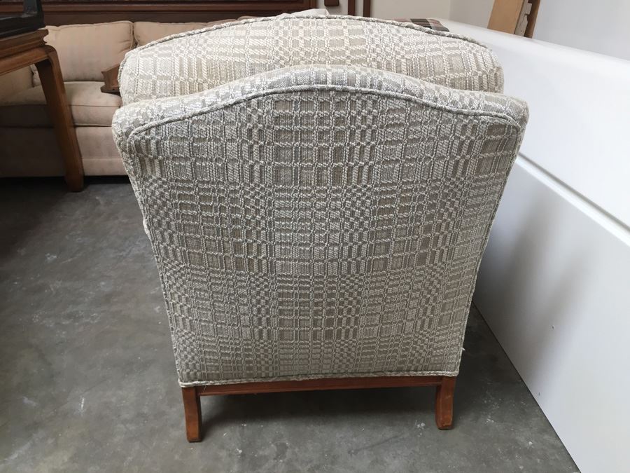Upholstered Arm Chair - Needs Reupholstering - Note Staining In Photos [Photo 4]