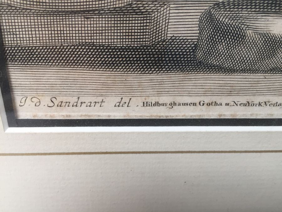 19th Century Framed Engraving [Photo 6]