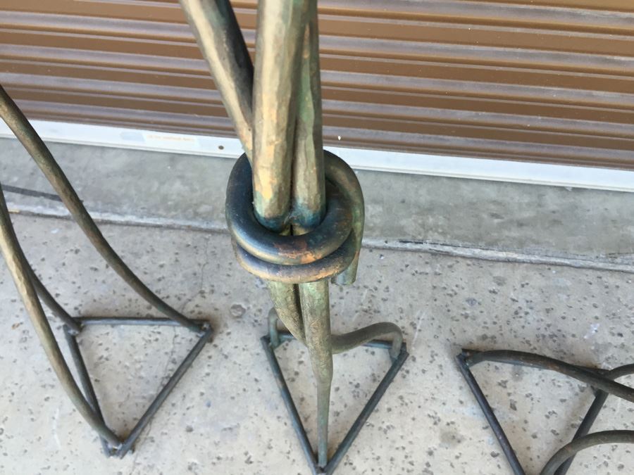 (3) Large Metal Floor Candle Holders [Photo 3]
