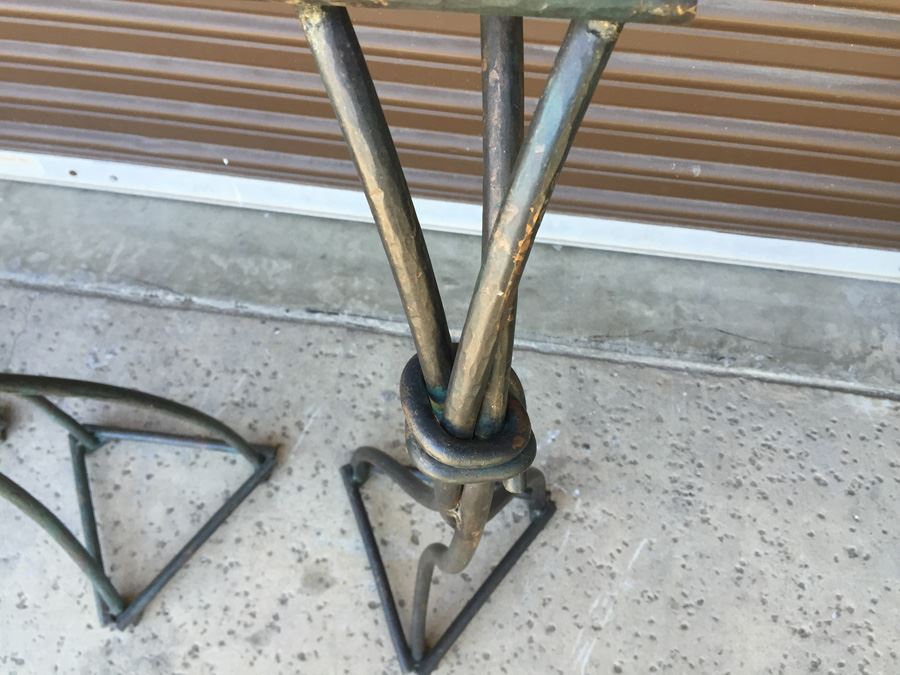 (3) Large Metal Floor Candle Holders [Photo 12]
