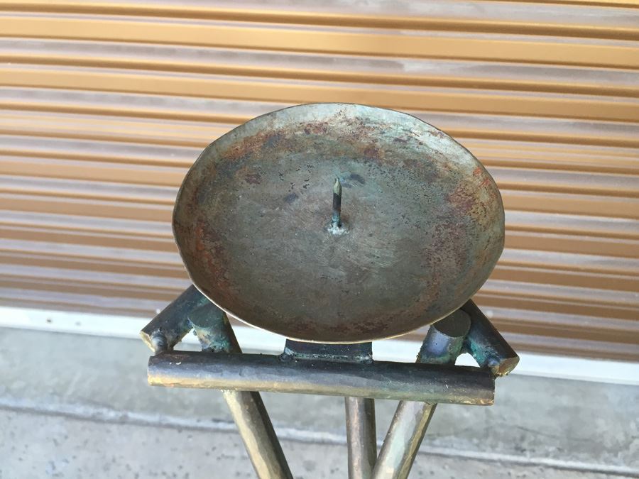 (3) Large Metal Floor Candle Holders [Photo 11]