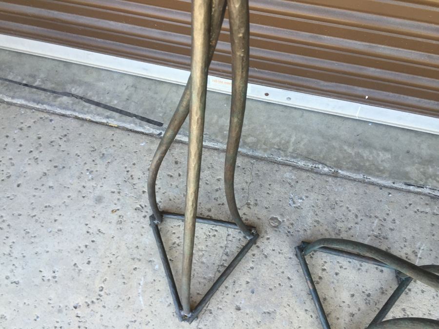 (3) Large Metal Floor Candle Holders [Photo 9]