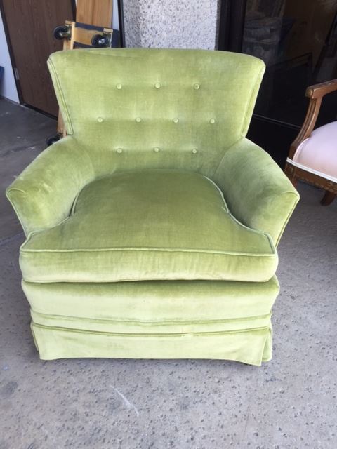 Lime Green Mid-Century Arm Chair [Photo 1]