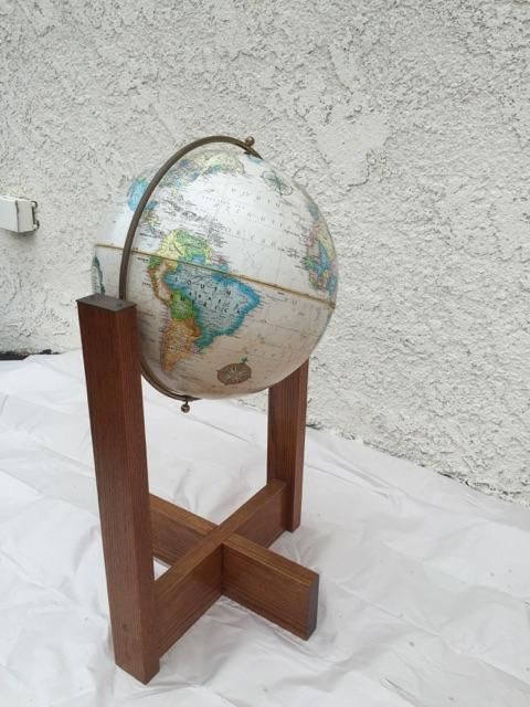 World Globe With Wooden Stand [Photo 2]