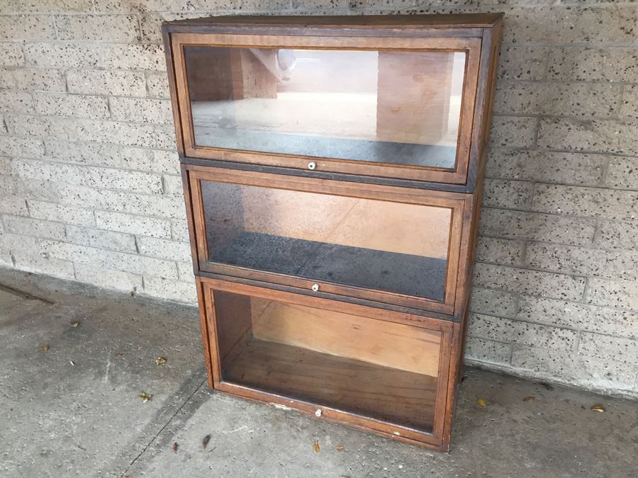 Vintage 3-Piece Lawyer Bookcase