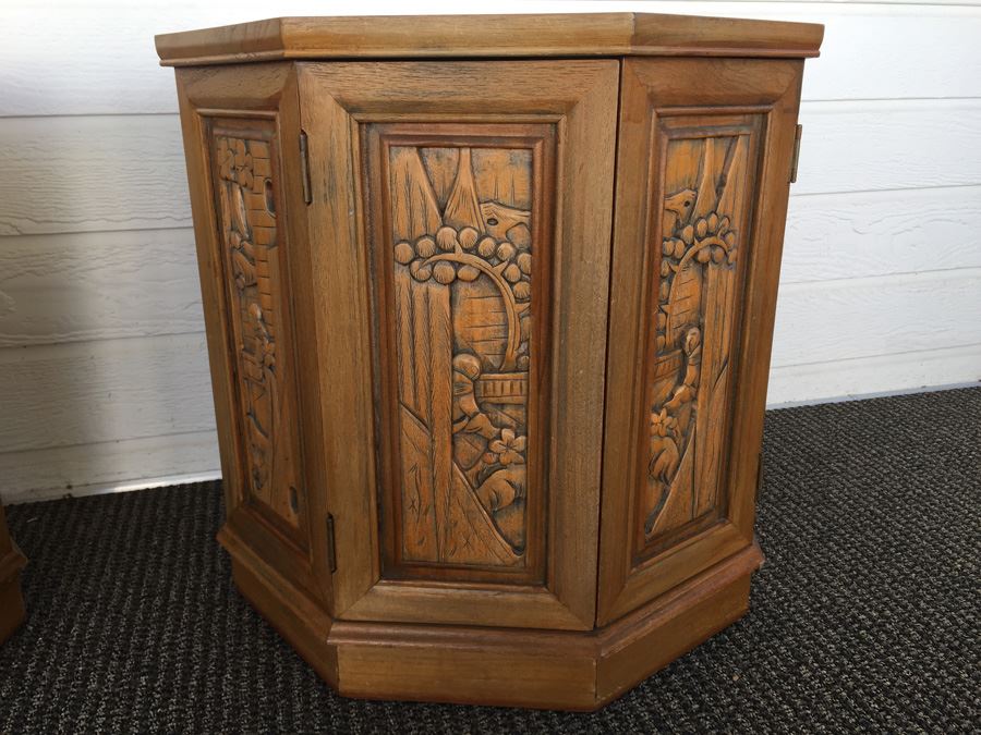 Carved Asian Drum Tables [Photo 14]