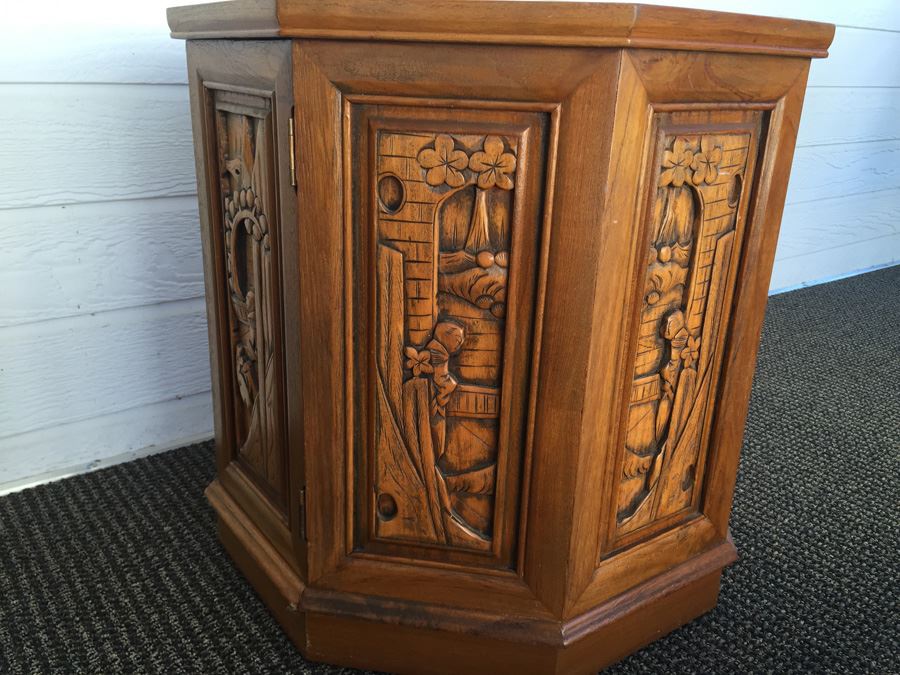 Carved Asian Drum Tables [Photo 22]