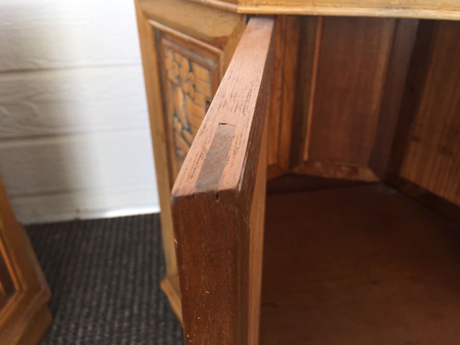 Carved Asian Drum Tables [Photo 3]