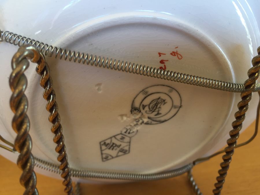 Pair Of Vintage English Plates - Wood & Sons [Photo 8]