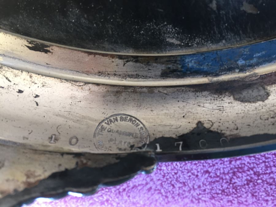 Antique Van Bergh Mirrored Vanity Plateau [Photo 9]