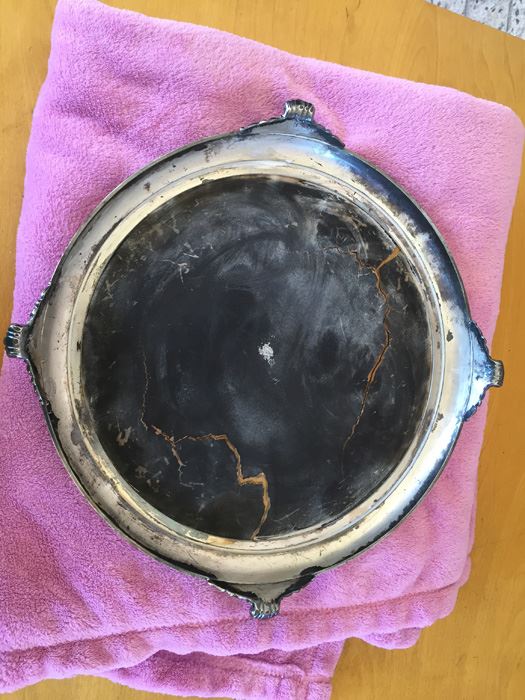 Antique Van Bergh Mirrored Vanity Plateau [Photo 11]