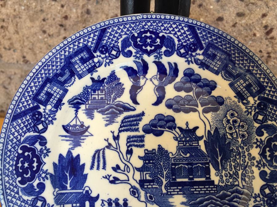 Japanese Blue Willow Plate