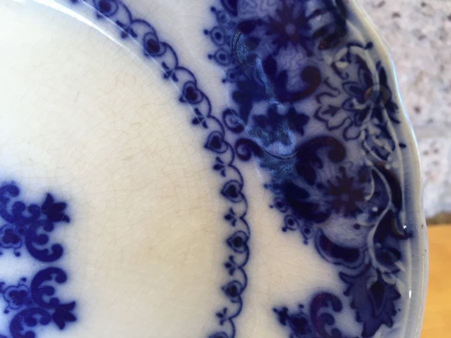 Florida Flow Blue England Plate [Photo 12]