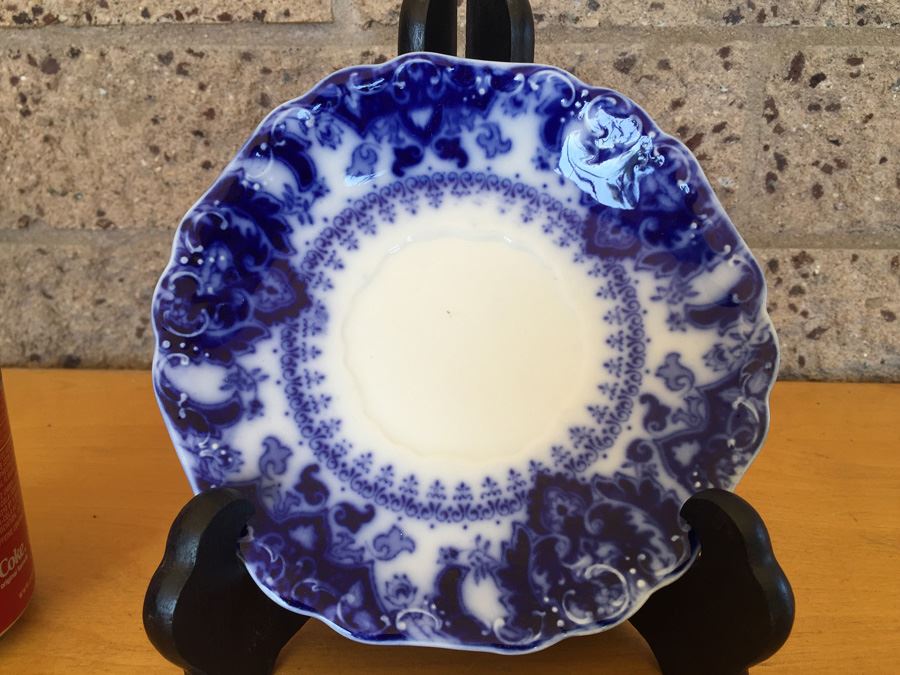 Florida Flow Blue England Plate [Photo 2]