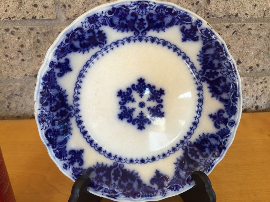 Florida Flow Blue England Plate [Photo 15]