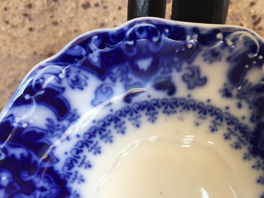 Florida Flow Blue England Plate [Photo 4]