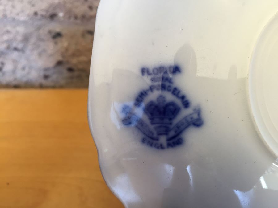 Florida Flow Blue England Plate [Photo 9]
