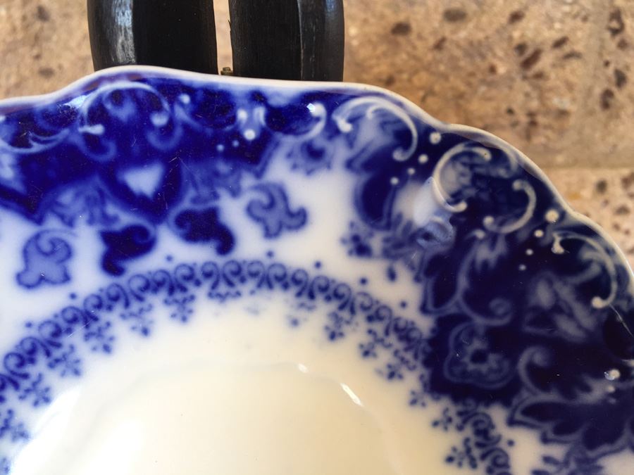 Florida Flow Blue England Plate [Photo 3]