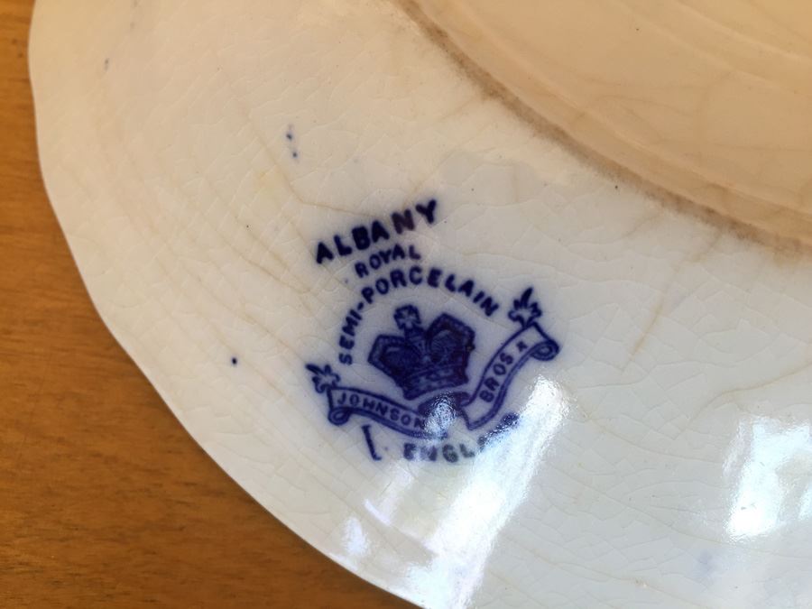 Johnson Bros. Albany England Flow Blue Plate [Photo 8]
