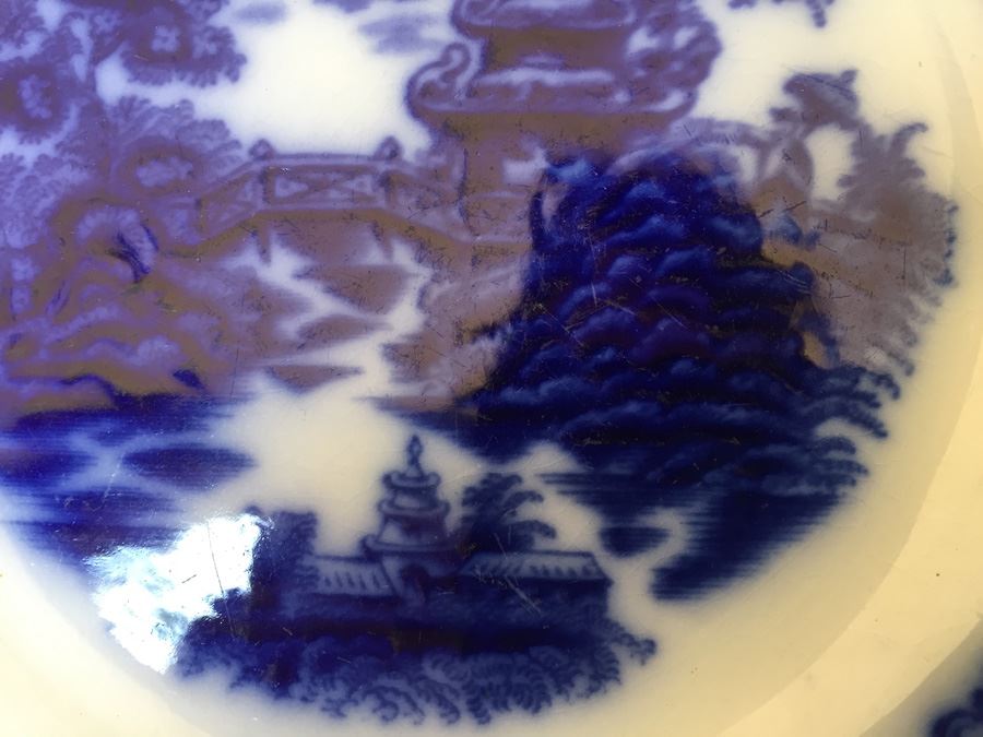 Ford & Sons Geisha Flow Blue Bowl 1893 [Photo 7]