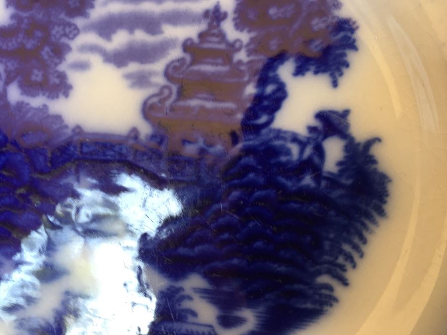 Ford & Sons Geisha Flow Blue Bowl 1893 [Photo 4]