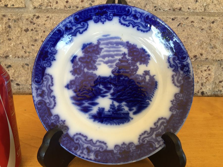 Ford & Sons Geisha Flow Blue Bowl 1893 [Photo 2]