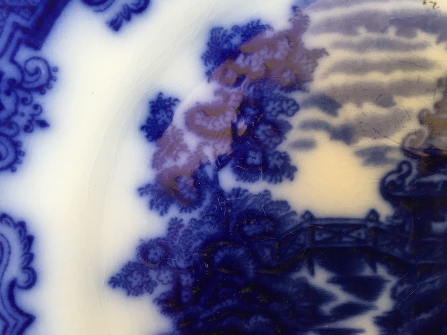 Ford & Sons Geisha Flow Blue Bowl 1893 [Photo 6]