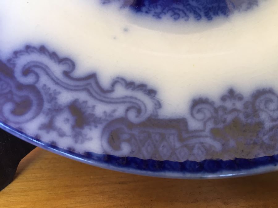 Ford & Sons Geisha Flow Blue Bowl 1893 [Photo 8]