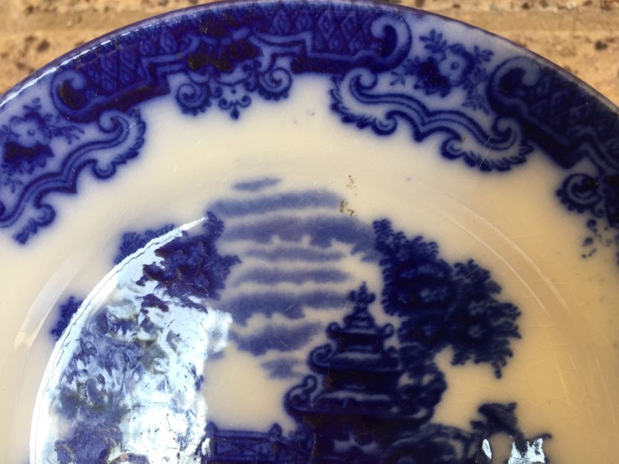Ford & Sons Geisha Flow Blue Bowl 1893 [Photo 5]