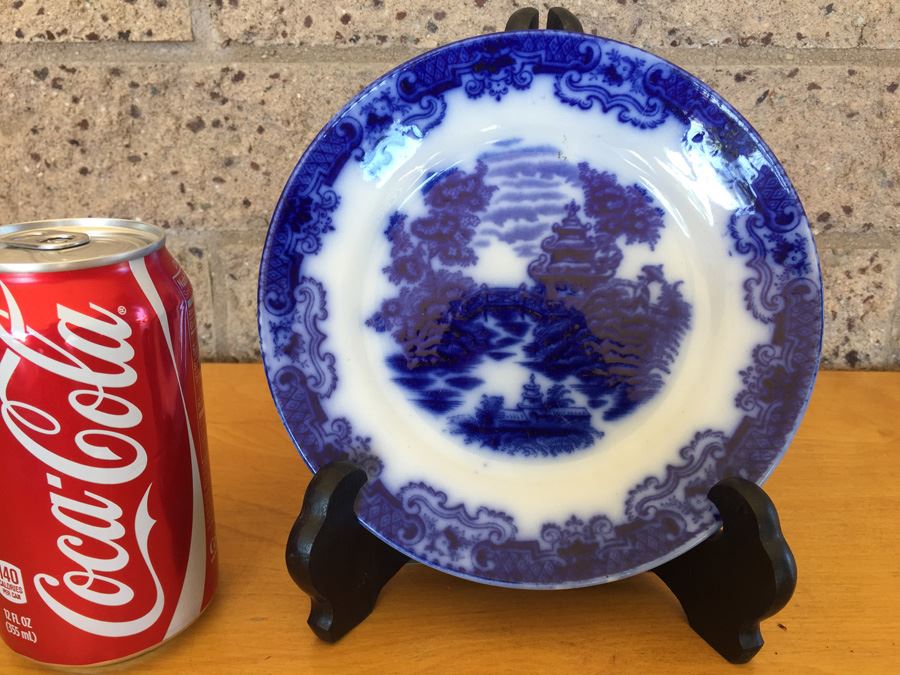 Ford & Sons Geisha Flow Blue Bowl 1893 [Photo 1]